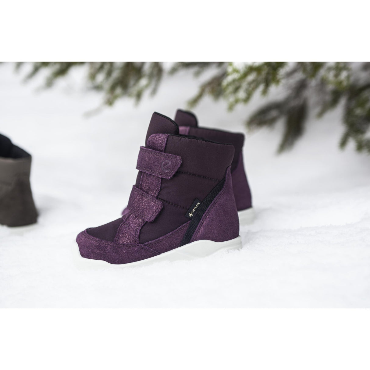 Ecco Vinterstøvle Night Shade Barolo/Fig Urban Mini I Højt 2S Gtx