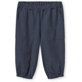 COPENHAGEN COLORS Brown Blue Check Comb. Checkered Baby Sæt M/ Bluse M/ Krave & Bukser