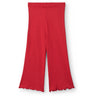 COPENHAGEN COLORS Red Modal Rib Wide Bukser