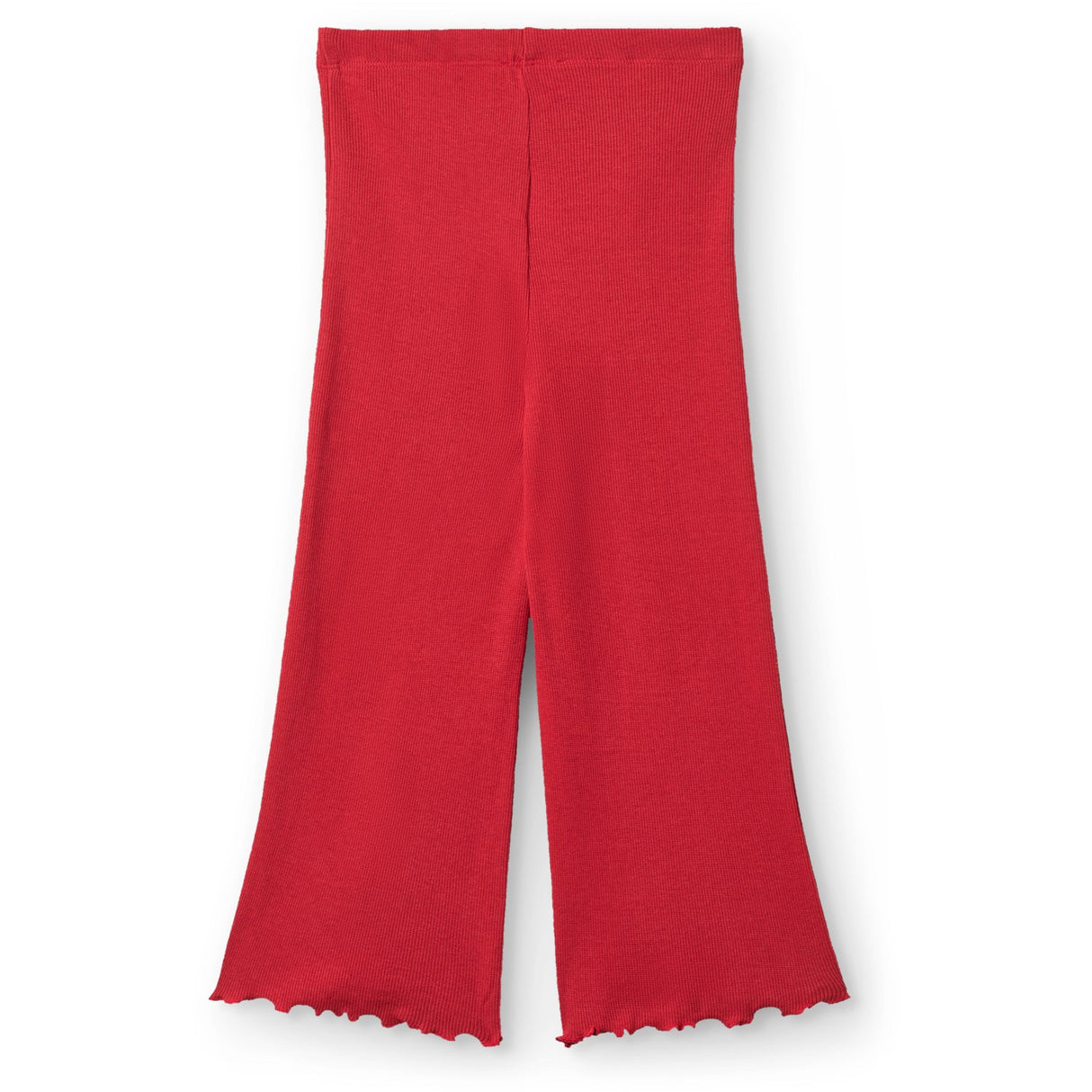 COPENHAGEN COLORS Red Modal Rib Wide Bukser