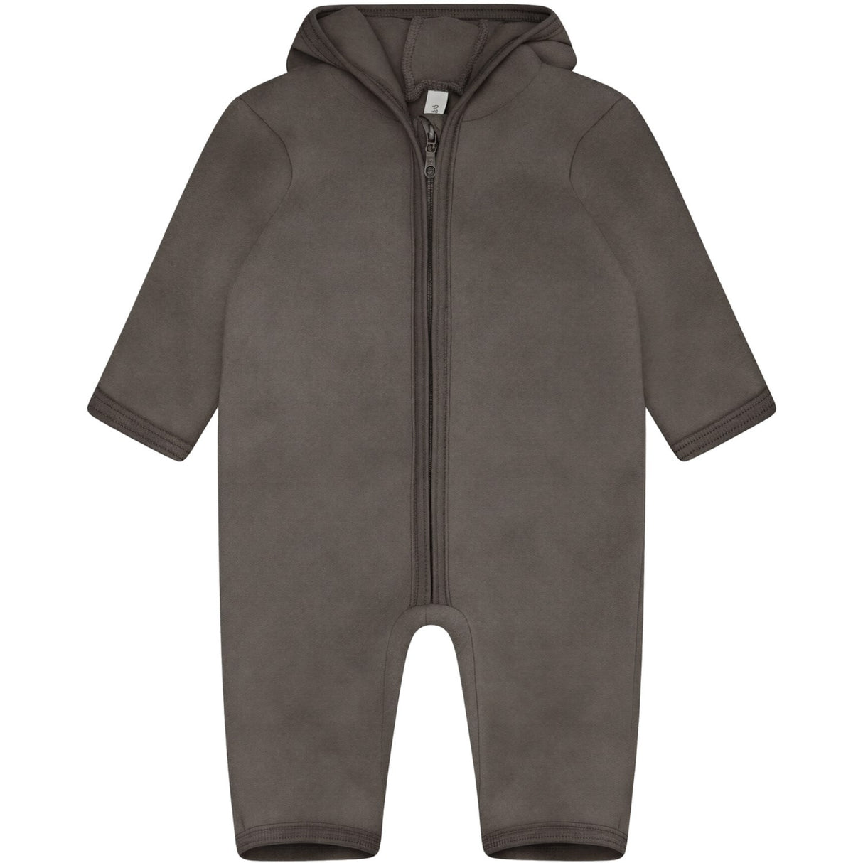 Huttelihut Brown Melange Køredragt Ears Bomuld Fleece