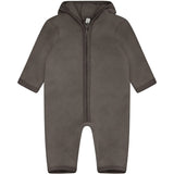 Huttelihut Brown Melange Køredragt Ears Bomuld Fleece