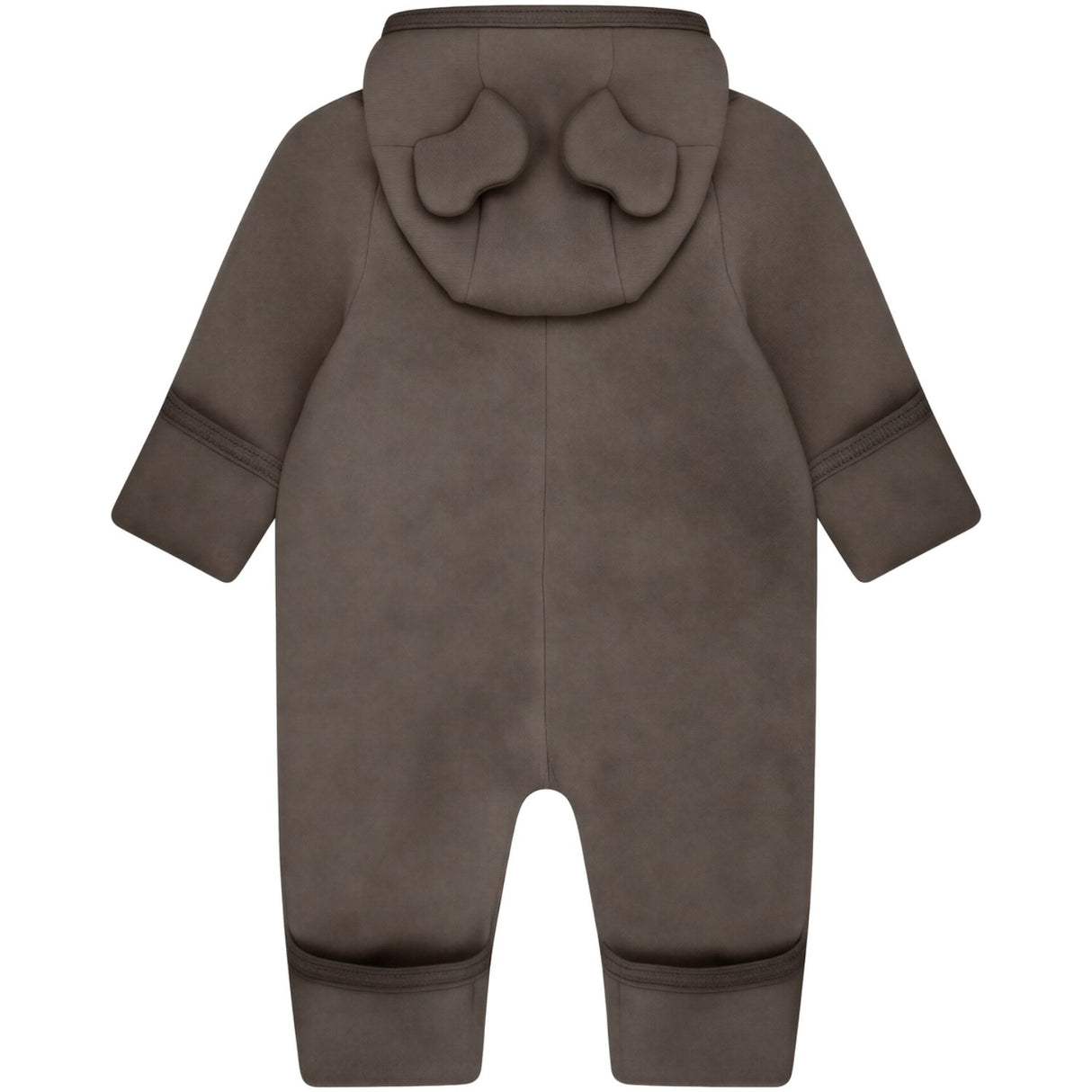 Huttelihut Brown Melange Køredragt Ears Bomuld Fleece