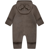 Huttelihut Brown Melange Køredragt Ears Bomuld Fleece