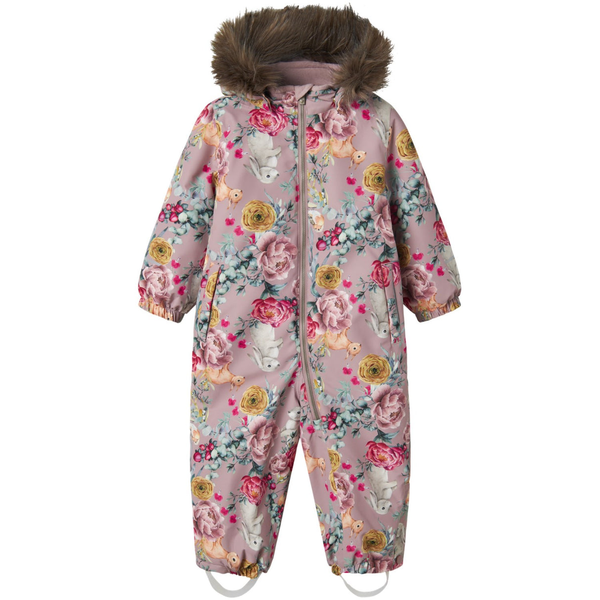 Name It Woodrose Flower Rabbit Nmfsnow10 Dragt Aop Fo Noos