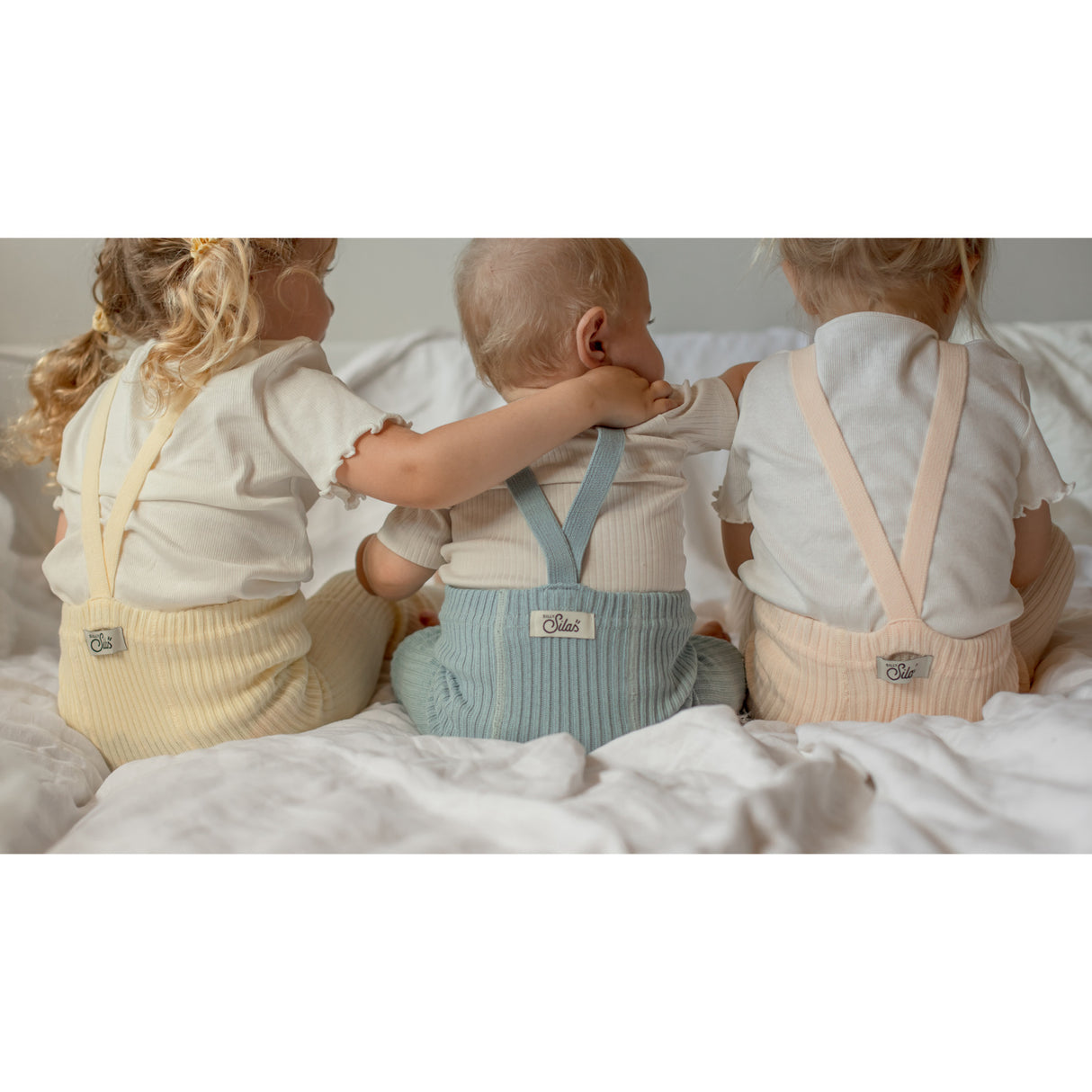 Silly Silas Hippy Footed Strømpebukser Med Braces Misty Blue