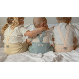 Silly Silas Hippy Footless Strømpebukser Med Braces Misty Blue