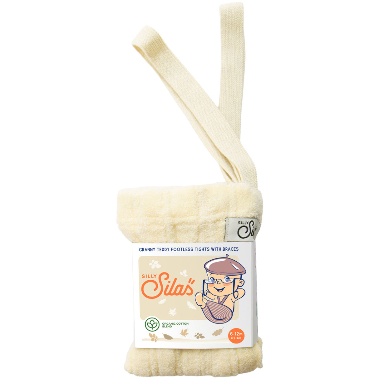 Silly Silas Granny Bamse Footless Strømpebukser Med Braces Lemon Icing