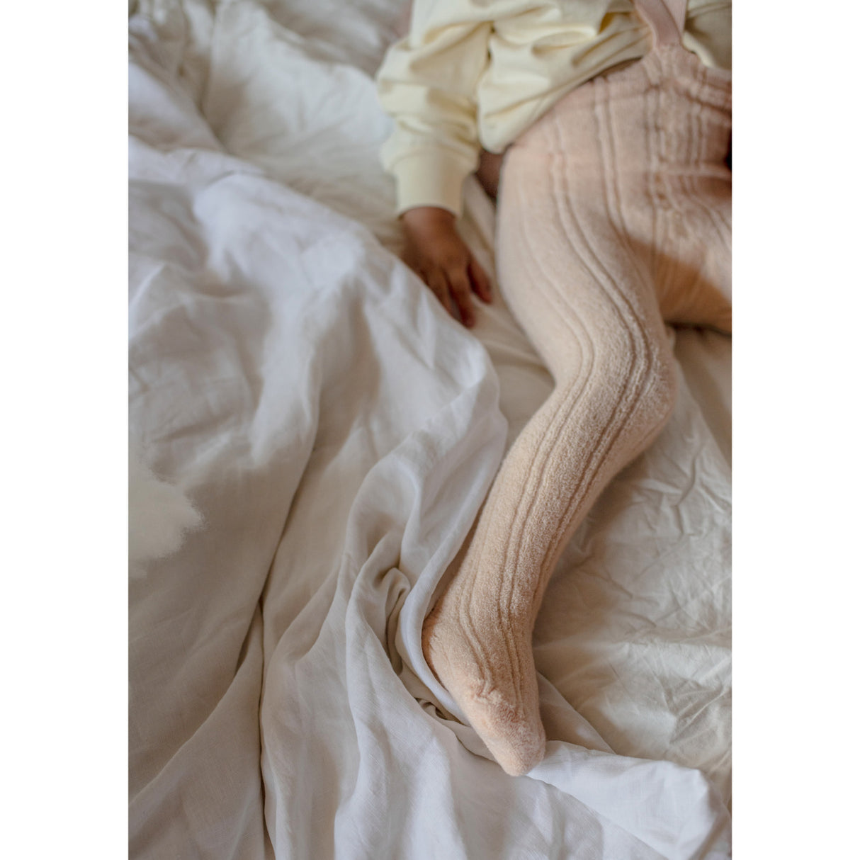 Silly Silas Granny Bamse Strømpebukser Med Braces Silky Peach