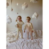 Silly Silas Granny Bamse Strømpebukser Med Braces Silky Peach
