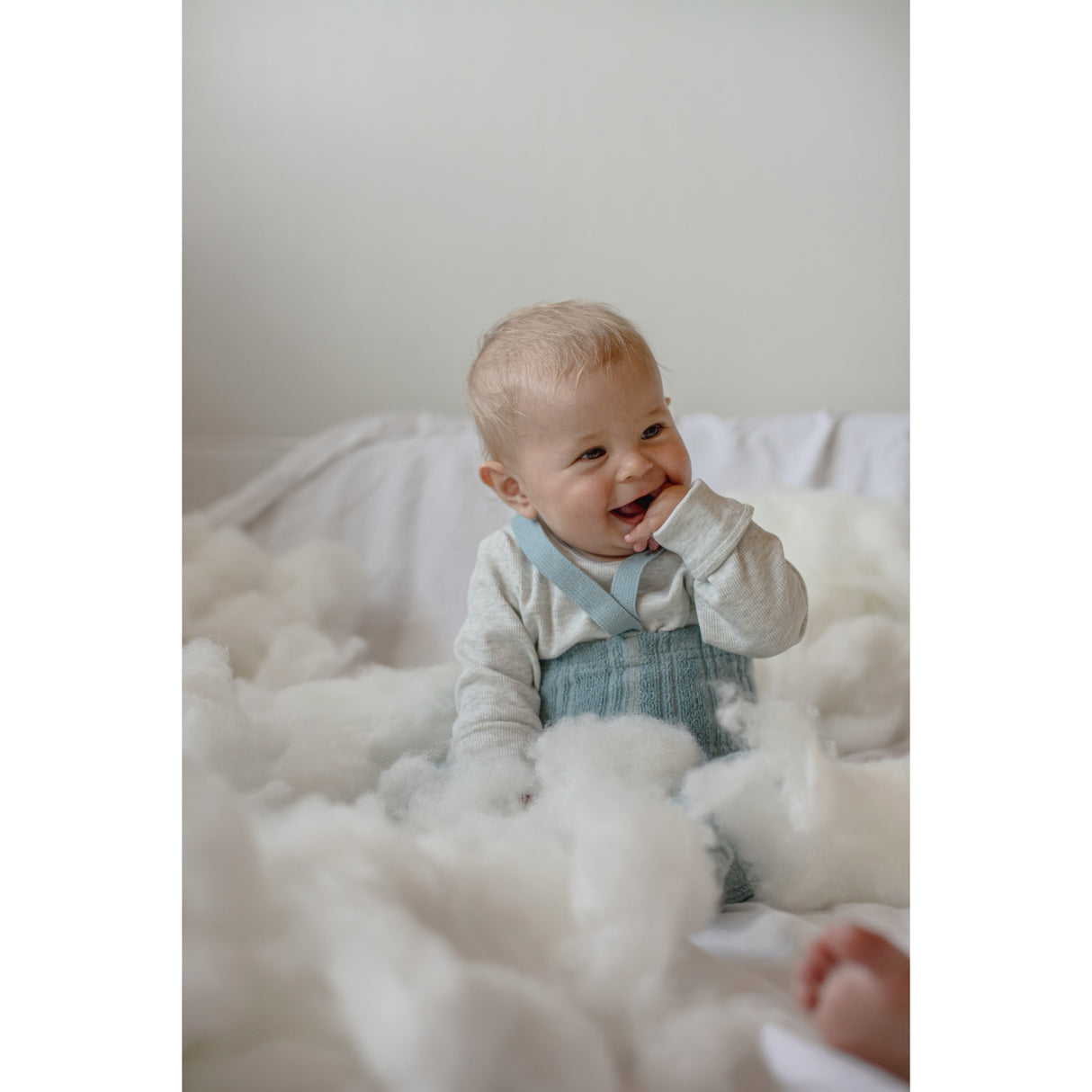 Silly Silas Granny Bamse Strømpebukser Med Braces Misty Blue