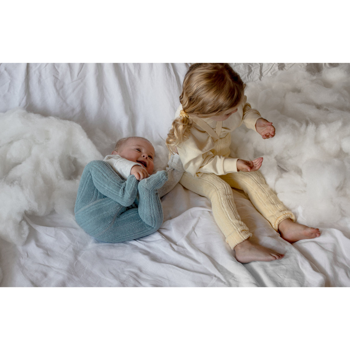Silly Silas Granny Bamse Strømpebukser Med Braces Misty Blue
