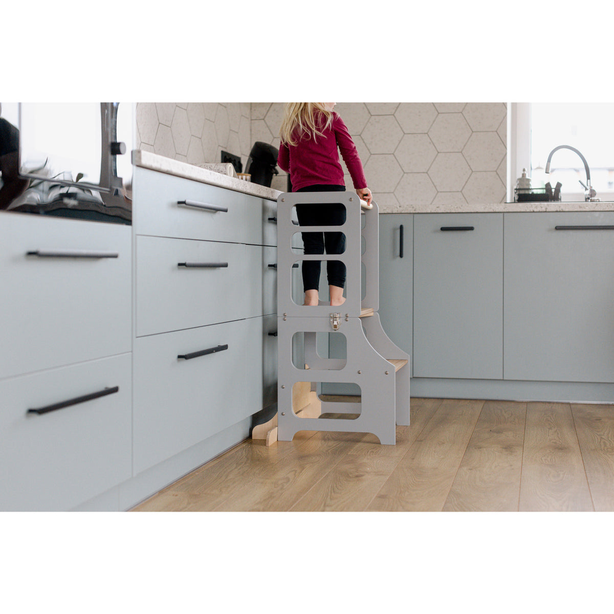 Duck Woodworks Grey Foldbar EC Læringstårn