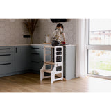 Duck Woodworks White Foldbar EC Læringstårn