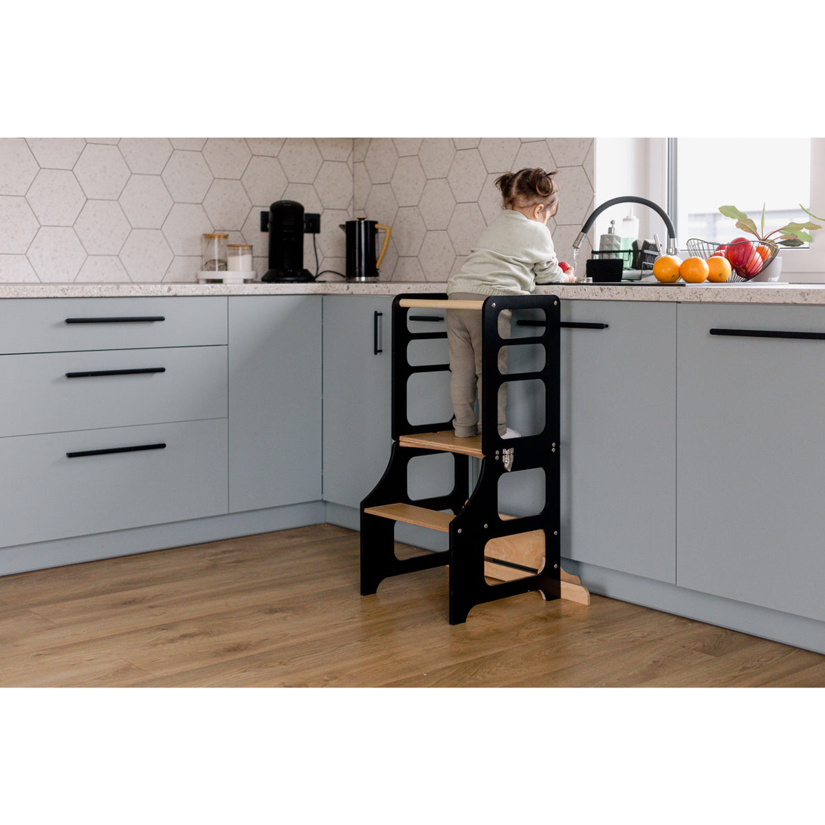 Duck Woodworks Black Foldbar EC Læringstårn
