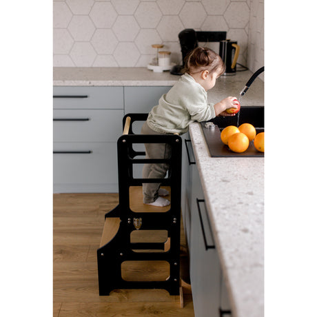 Duck Woodworks Black Foldbar EC Læringstårn