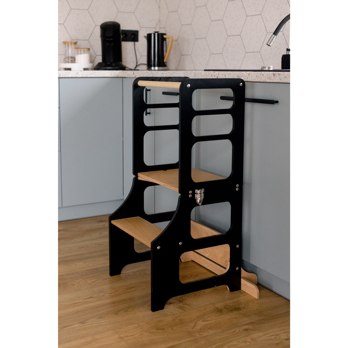 Duck Woodworks Black Foldbar EC Læringstårn