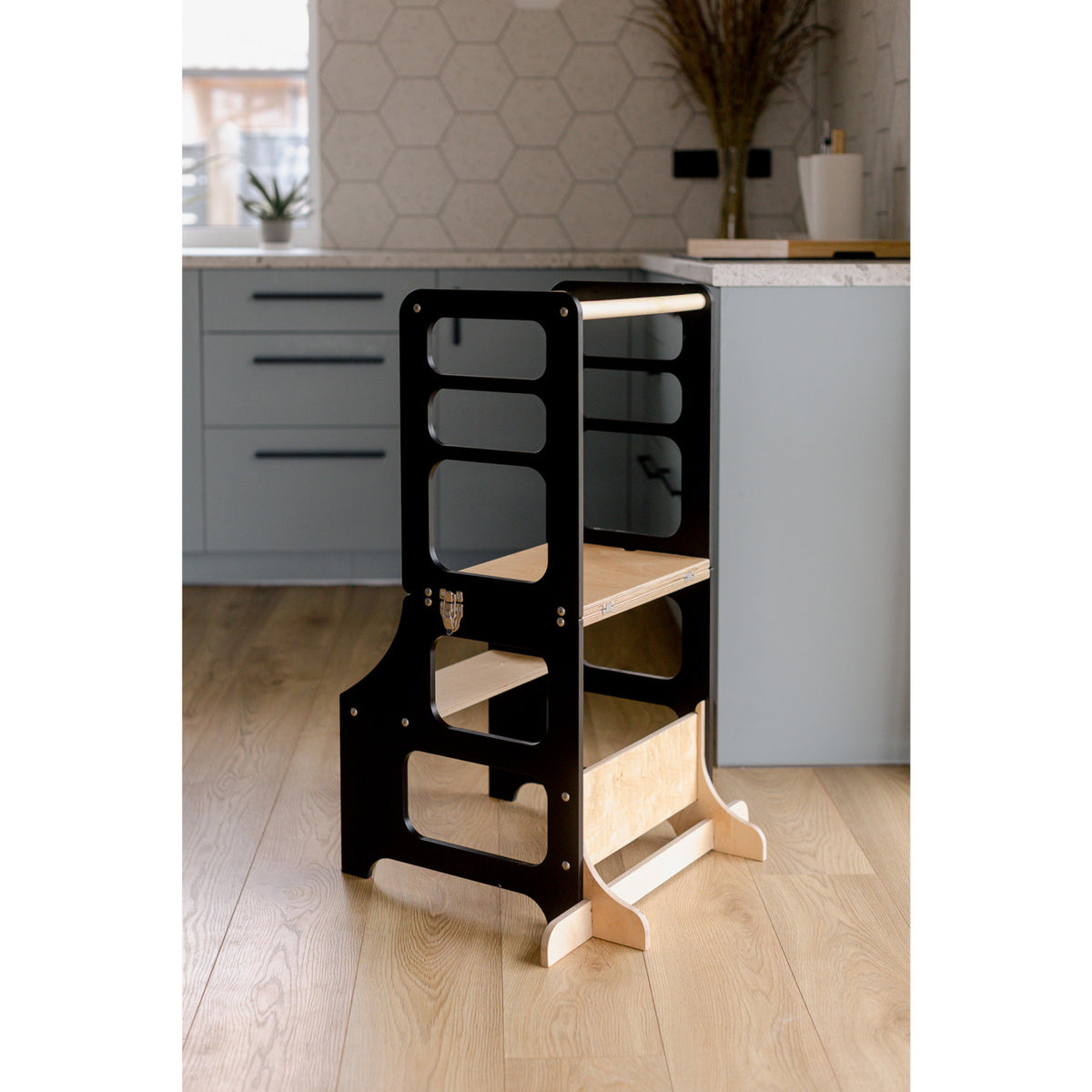 Duck Woodworks Black Foldbar EC Læringstårn