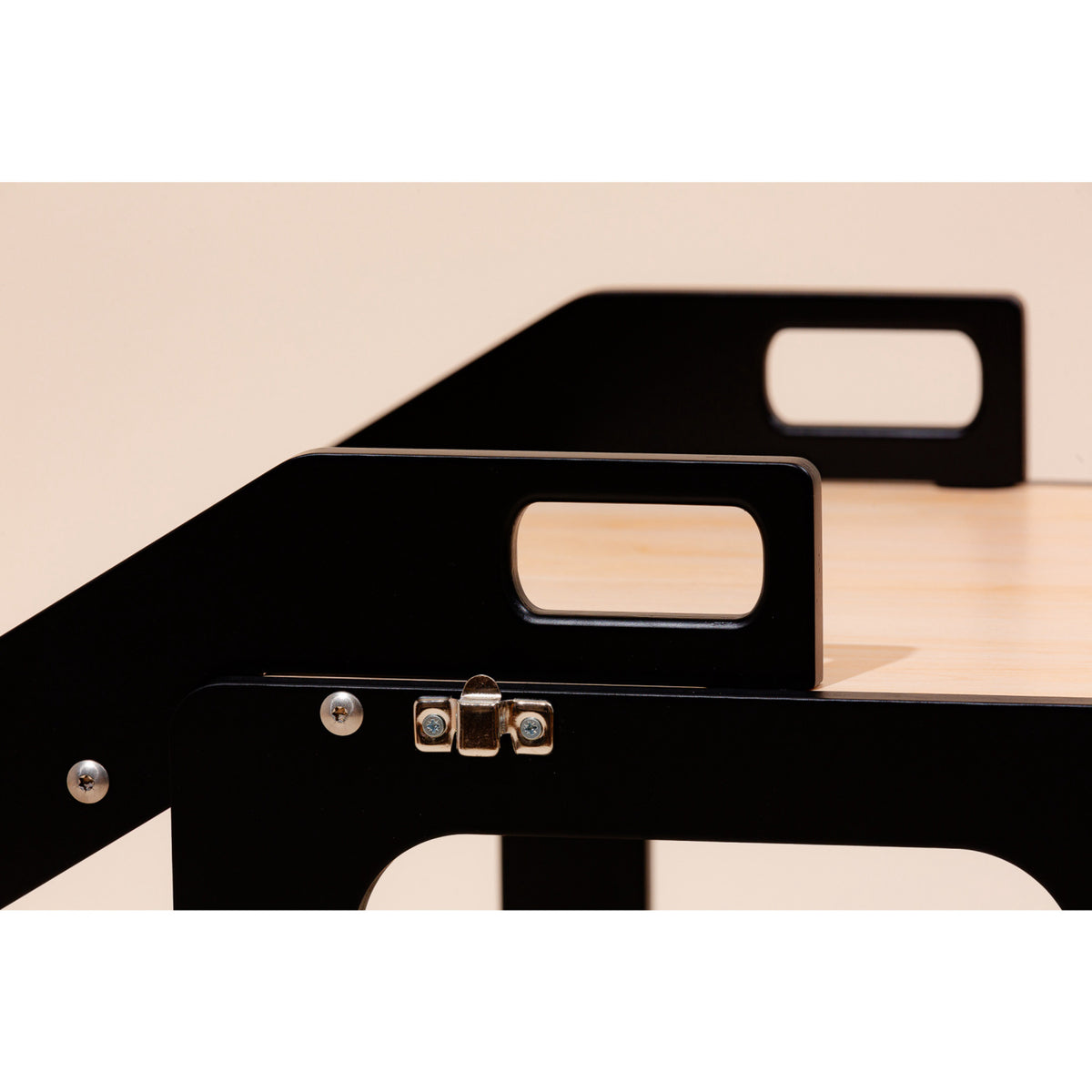 Duck Woodworks Black Foldbar EC Køkken Læringstårn Med Rutsjebane