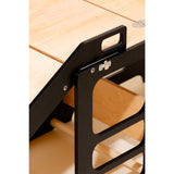 Duck Woodworks Black Foldbar EC Køkken Læringstårn Med Rutsjebane