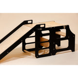 Duck Woodworks Black Foldbar EC Køkken Læringstårn Med Rutsjebane