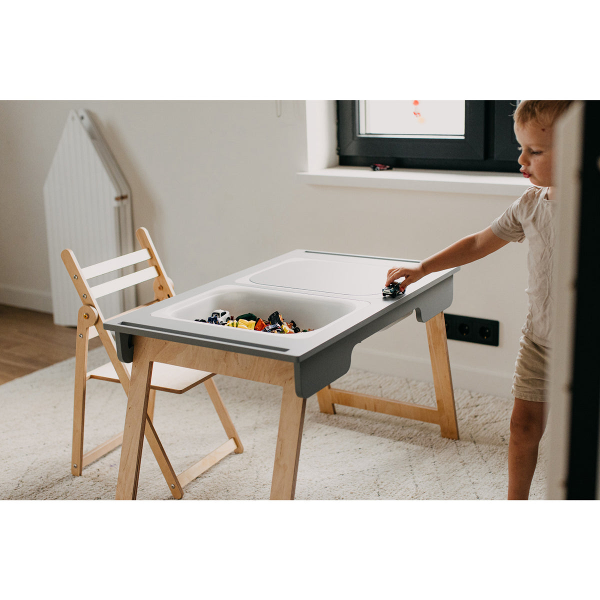 Duck Woodworks Grey Sensory Bord Med 2 Boxes Included