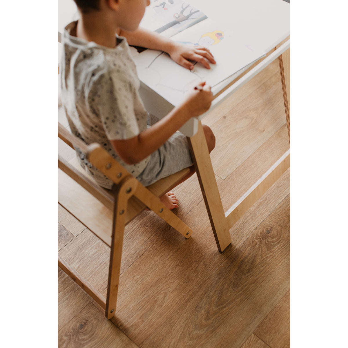 Duck Woodworks White Sensory Bord Full Surface