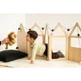 Duck Woodworks Natural Zig Zag House Plus