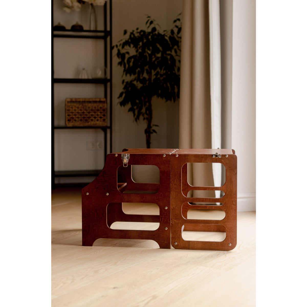 Duck Woodworks Honey Glaze Foldbar Læringstårn Stained