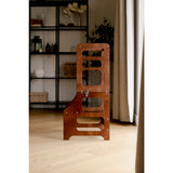 Duck Woodworks Honey Glaze Foldbar Læringstårn Stained
