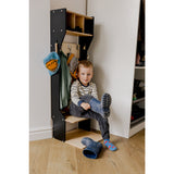 Duck Woodworks Black Garderobeskab Outerwear