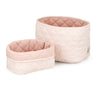 Cam Cam Copenhagen Classic Stripes Rose Quiltet Opbevaring Kurv 2-Pak