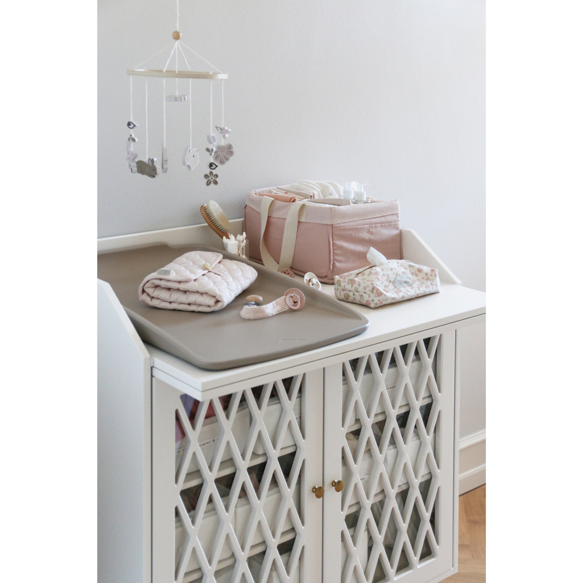 Cam Cam Copenhagen Classic Stripes Rose Quiltet Changing Mat