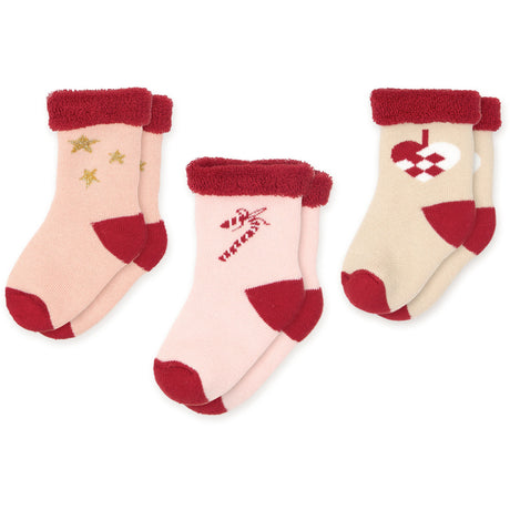 Cam Cam Copenhagen Candy Cane Terry Strømper Safi 3-Pak