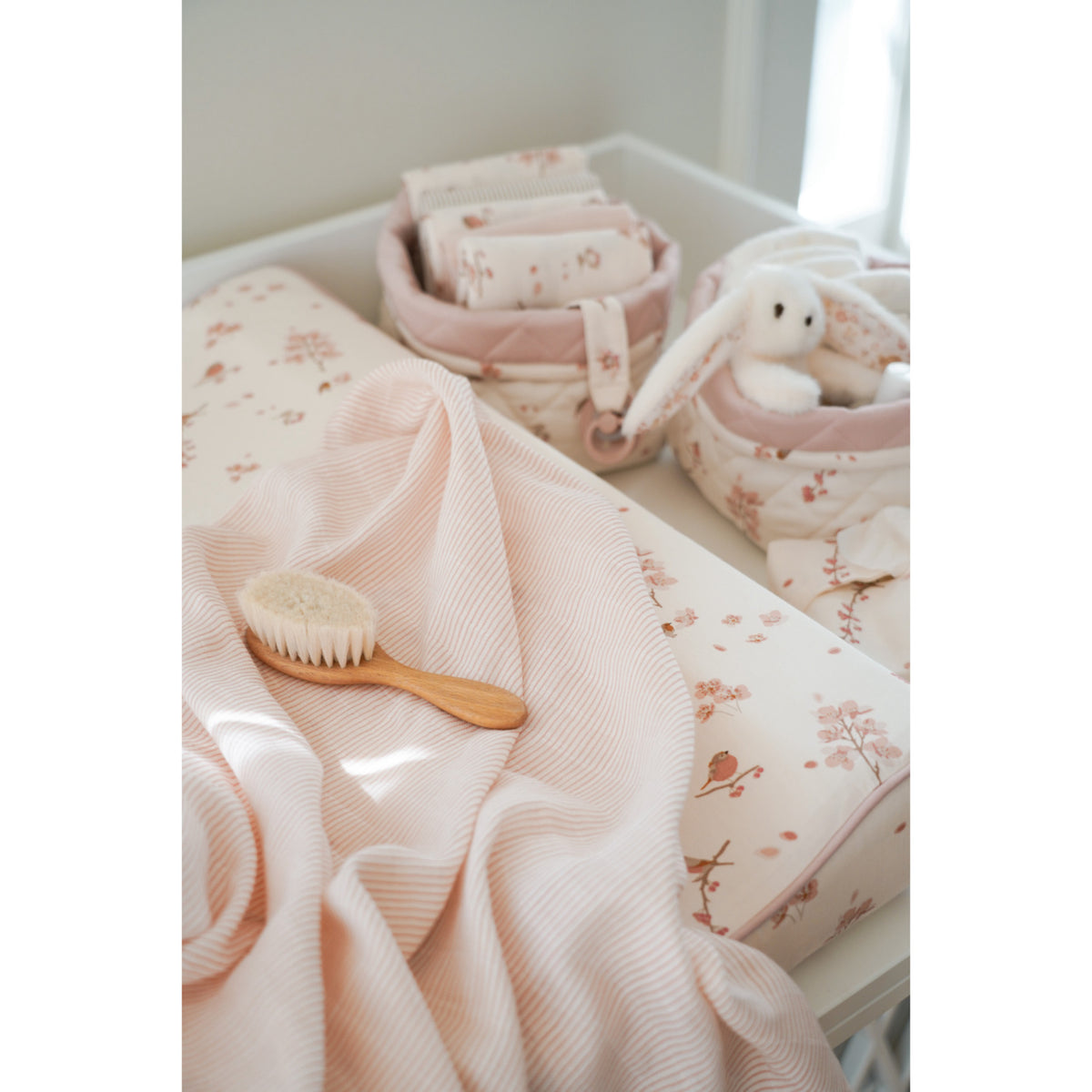 Cam Cam Copenhagen Classic Stripes Rose Muslin Cloth 3-Pak