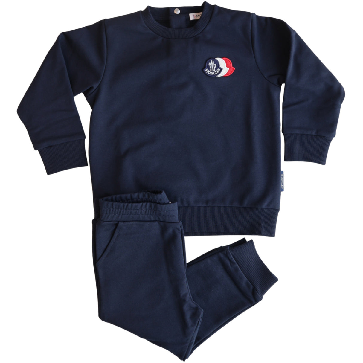 Moncler Navy Knitwear Clothing Ensemble Sæt
