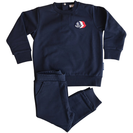 Moncler Navy Knitwear Clothing Ensemble Sæt