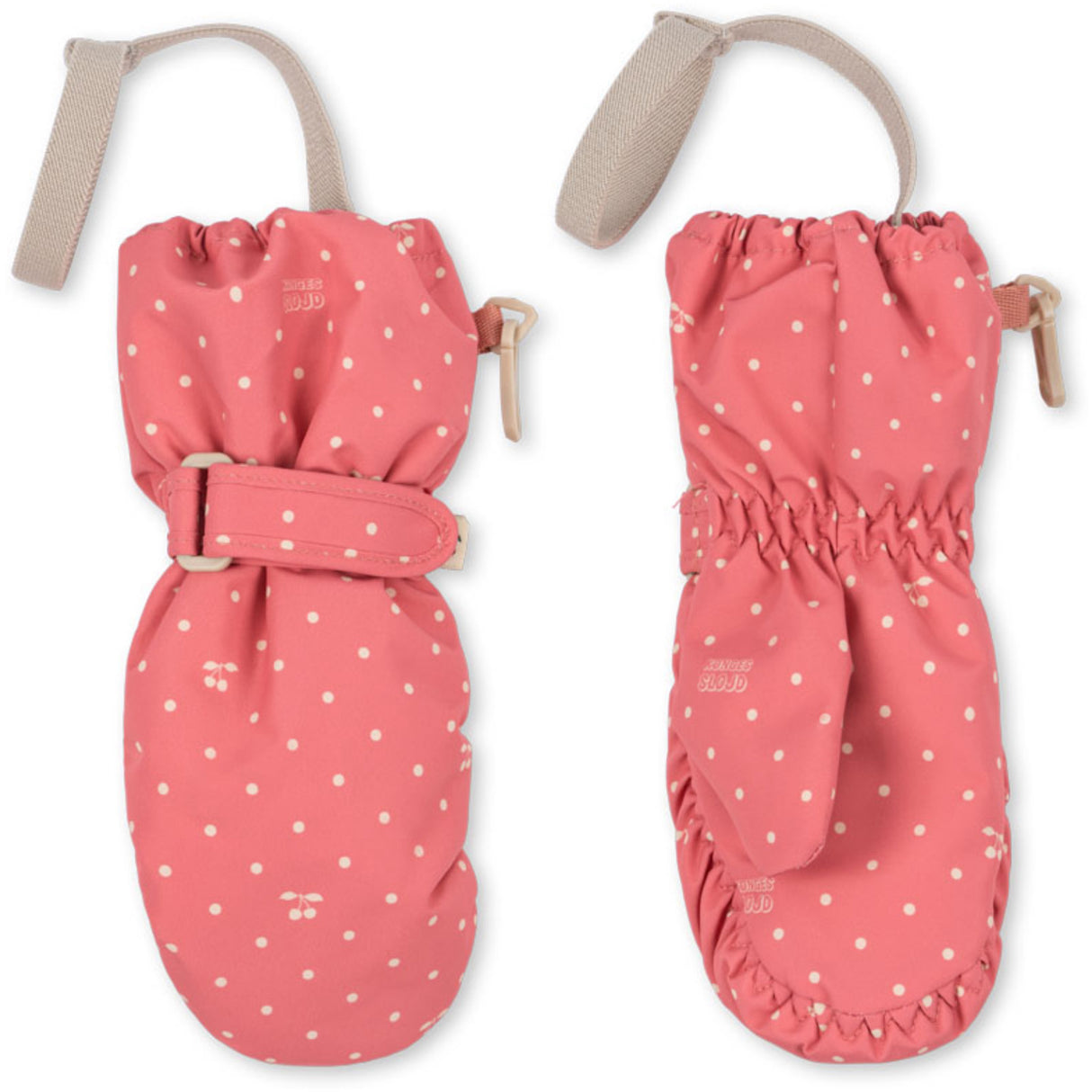 Konges Sløjd Cherry Berry Dot Nohr Snow Vanter Print