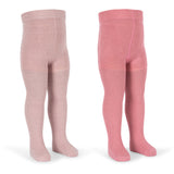 Konges Sløjd Rose Mix 2 Pak Rib Glitter Strømpebukser
