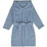 Pippi Dusty Blue Hooded Bath Robe