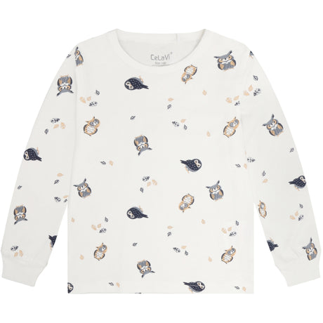 CeLaVi Gray Whale Pyjama Sæt Ls