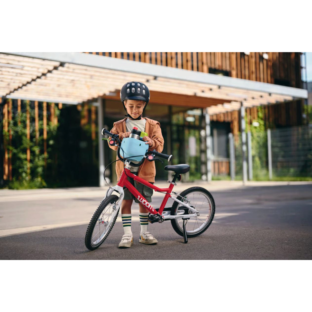 woom Bubble Gum Blue POP Kids' Cykel Kurv