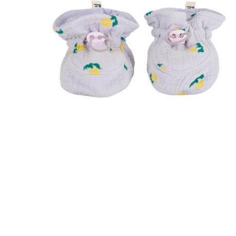 Bobo Choses Lavender Stamp Bloom All Over Baby Booties