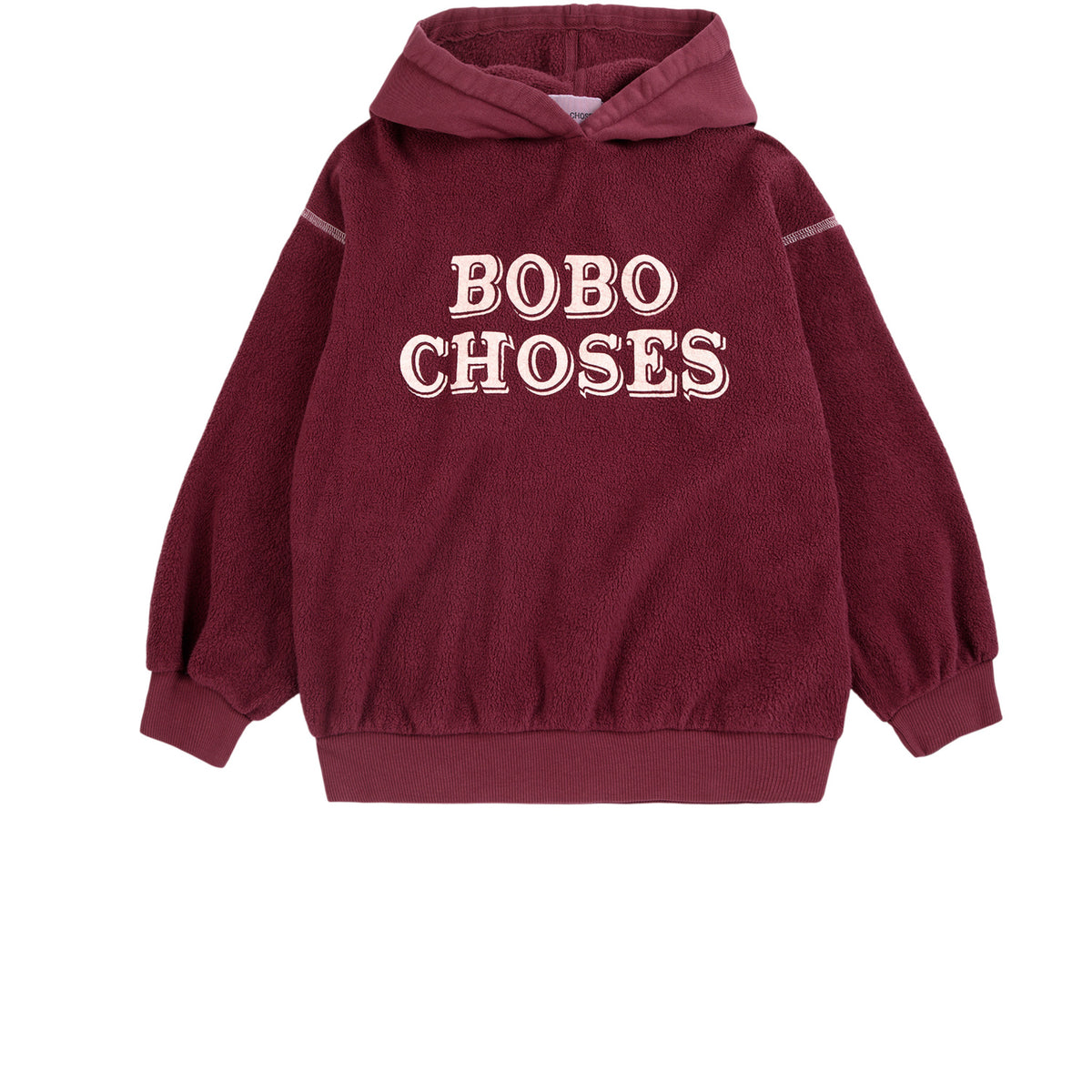Bobo Choses Burgundy Red Bobo Choses Embossed Hættetrøje