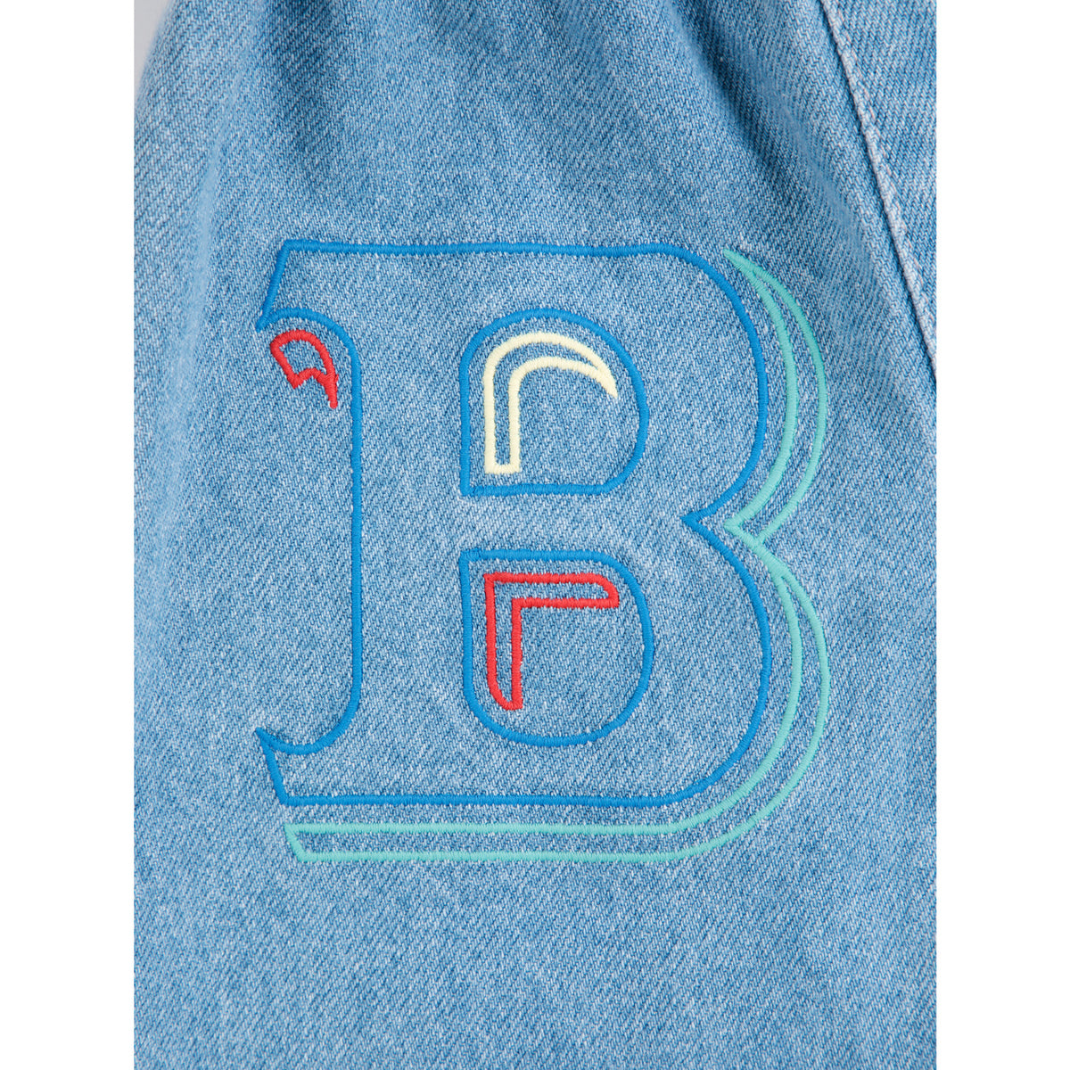 Bobo Choses Blue B.C. Embossed Denim Bukser