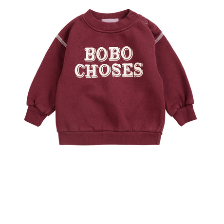 Bobo Choses Burgundy Red Bobo Choses Embossed Sweatshirt