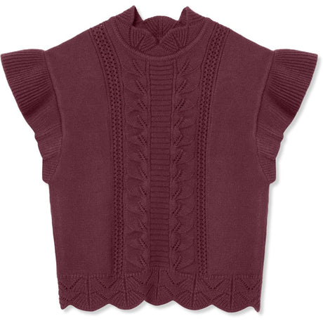Fliink Burgendy Alilly Wide Vest