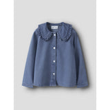 Name It Medium Blue Denim Nmfluna Ls Dnm Skjorte 4468-Yb