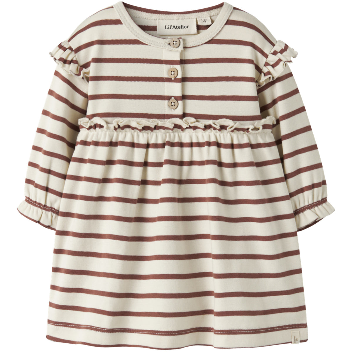 Lil'Atelier Turtledove Maple Syrup Nbflimia Mia Ls Body Kjole Lil