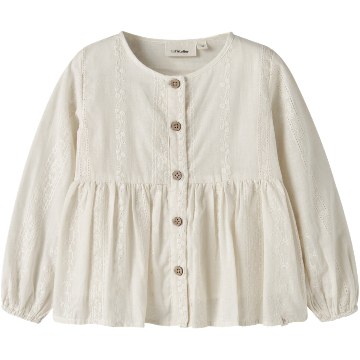Lil'Atelier Turtledove Nmfloba Ls Loose Skjorte Lil